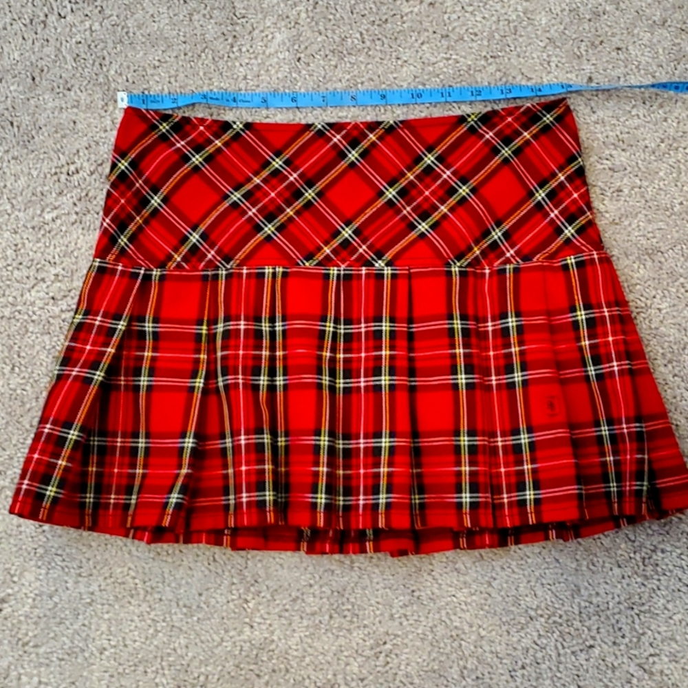 Royal Bones Plaid Skirt